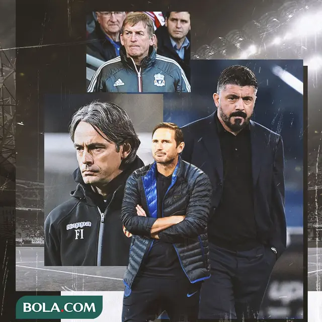 Ilustrasi - Filippo Inzaghi, Kenny Dalglish, Gennaro Gattuso, Frank Lampard