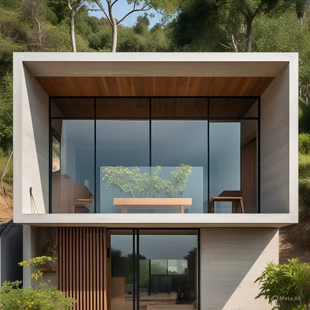Desain Rumah Minimalis 6x12 Tampak Depan Futuristik