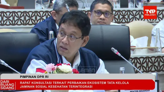 Menteri Keuangan (Menkeu) Purbaya Yudhi Sadewa saat Rapat Konsultasi Komisi DPR dengan Pemerintah, di Jakarta, Senin (9/2/2026). (Foto: Liputan6.com/Tira Santia)