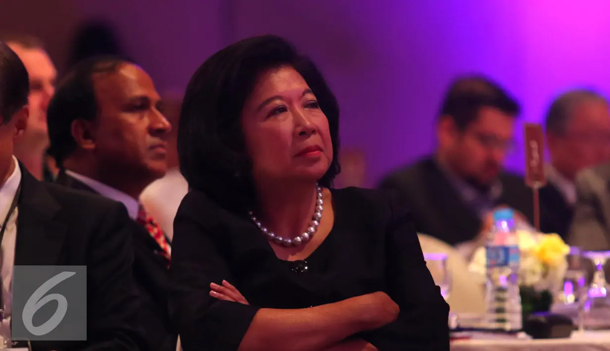 Mantan Menteri Pariwisata, Mari Elka Pangestu saat menghadiri konferensi internasional 'In The Zone' di Jakarta, Sabtu (14/5). (Liputan6.com/Angga Yuniar)