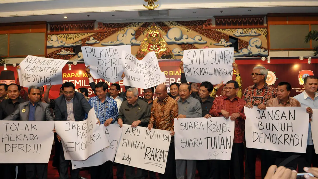 Bupati dan Walikota Tolak Pilkada Tak Langsung