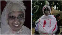 Aksi Orang Saat Jadi Pocong Ini Bukannya Takut Malah Bikin Ngakak (sumber:Instagram/cscloudy dan w.sptra_)