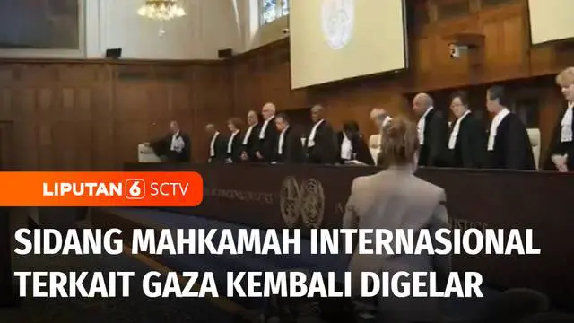 VIDEO: Sidang Mahkamah Internasional Terkait Gaza kembali Digelar di Den Haag Belanda