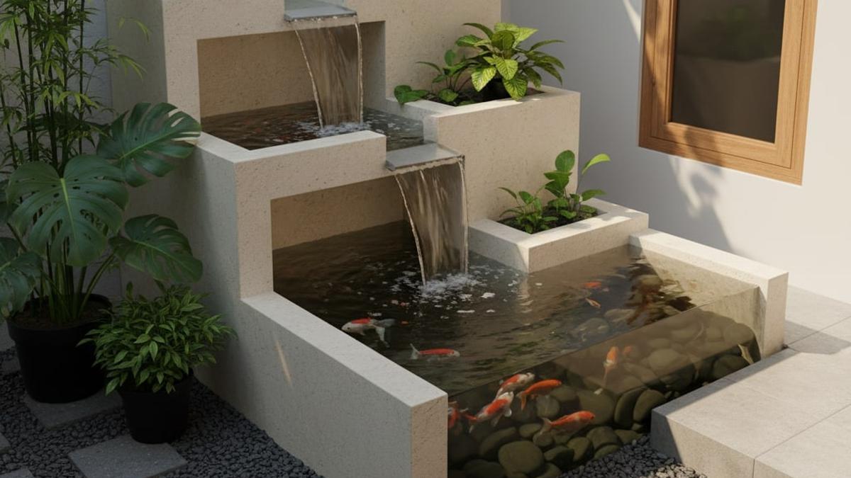 9 Model Kolam Ikan Sudut Depan Rumah Minimalis, Oase Estetik Penuh Ketenangan