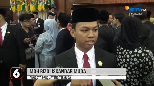 Anggota DPRD Jawa Tengah Terpilih periode 2024-2029, M Rizqi Iskandar Muda. (YouTube Liputan6)