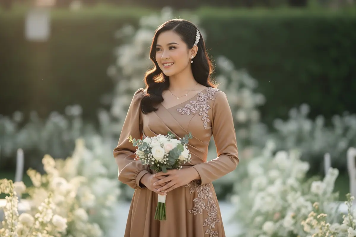 Model Baju Bridesmaid Coksu (Gemini AI)