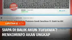 Menteri Komunikasi dan Informatika menegaskan akan segera mengumumkan pemilik akun Kaskus Fufufafa yang ramai di media sosial. Budi Arie Setiadi memastikan akun tersebut bukan milik Gibran Rakabuming Raka.