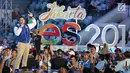 Pengusaha yang juga Cawapres nomor urut 02, Sandiaga Uno memberikan cerita inspiratif pada acara Young Entrepreneur Summit (YES) 2019 di Istora Senayan, Jakarya, Rabu (10/4). Ajang inspiratif bertajuk YES 2019 mengusung  tema ‘Arah Baru Ekonomi Indonesia’. (Liputan6.com/Fery Pradolo)