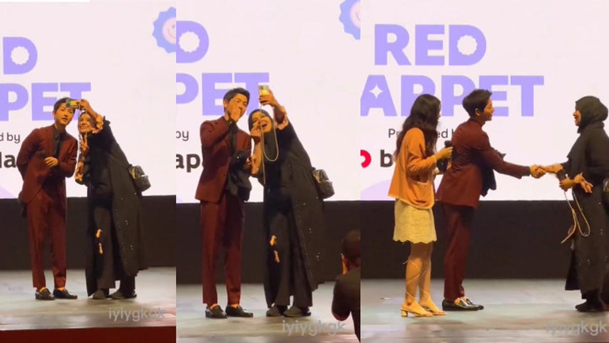Fans Paling Beruntung, Song Joong Ki Ajak Ibu Hamil Ini Foto Bareng