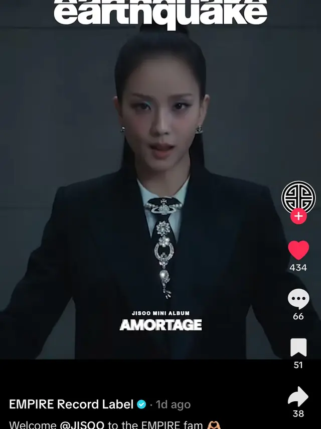 Comeback Jisoo dengan Album 'AMORTAGE' gabung dengan label milik Palestina (foto: EMPIRE)