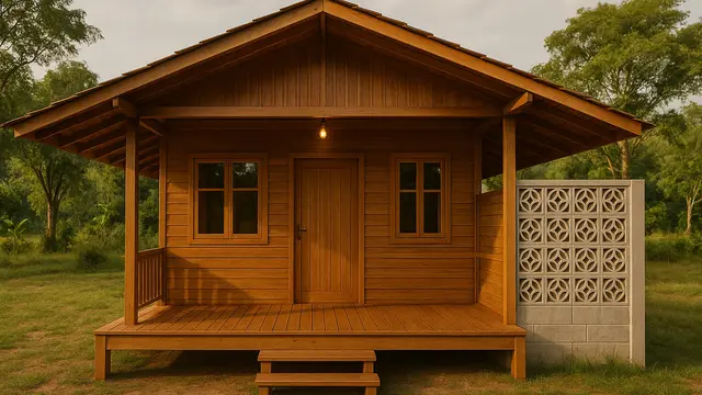 Model Rumah Sederhana di Desa dengan Roster Estetik