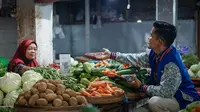 Penjual sayur mayur di pasar. (Foto: Istimewa)