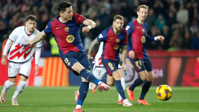 Foto: Susah Payah Rayo Vallecano, Barcelona Gusur Real Madrid dari Puncak Klasemen Liga Spanyol