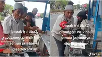 Bapak ini beri gratis semua jualannya hari itu usai dapat kabar akan berangkat haji tahun 2023. (Sumber: Instagram/@royyadi8849)