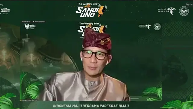 Menparekraf Sandiaga Uno dalam The Weekly Brief Senin, 20 Mei 2024 Berharap World Water Forum 2024 Ditargetkan Datangkan 50 Ribu Wisatawan dan Pendapatan Mencapai Rp1,5 Triliun