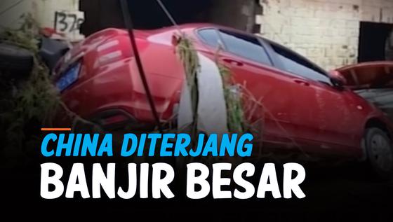 VIDEO: Banjir Besar Terjang Provinsi Hubei China, 21 Tewas