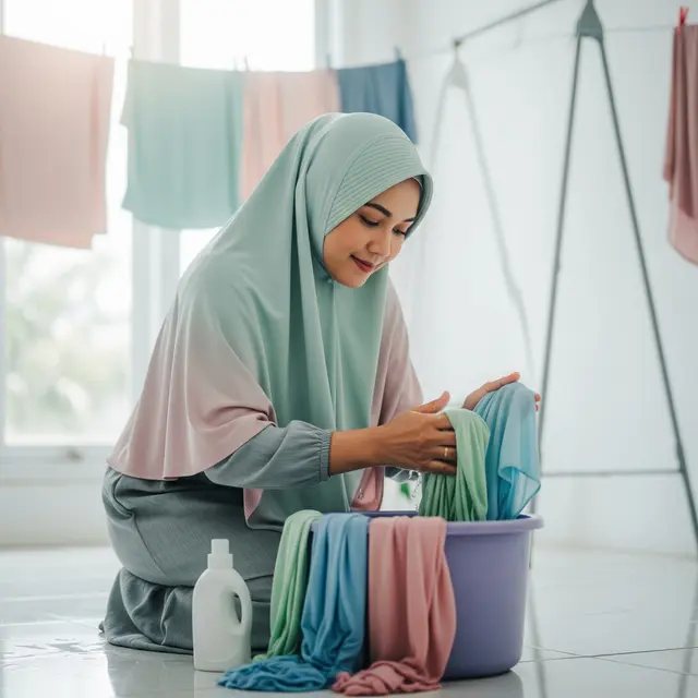 Kesalahan Saat Membersihkan Jilbab