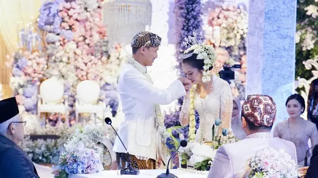 Potret Pernikahan Putri Kelima Ketua MPR dengan Anak Pemimpin LPS,  Presiden dan Wapres Jadi Saksinya