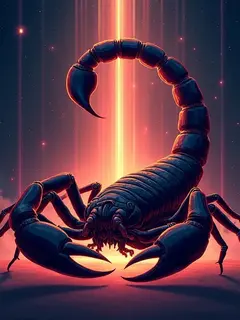 logo ramalan scorpio (sumber: AI generated)
