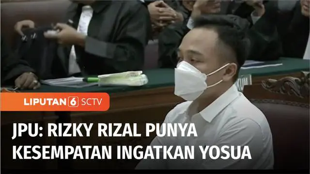 VIDEO: JPU Sebut Bripka Ricky Punya Kesempatan Ingatkan Yosua, Bahwa Nyawanya Terancam