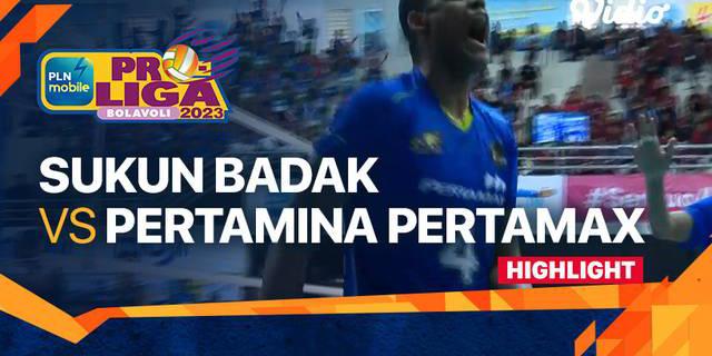 VIDEO: Jakarta Pertamina Pertamax Kalahkan Kudus Sukun Badak 3-0 di PLN Mobile Proliga 2023