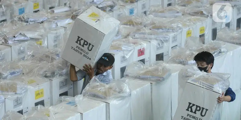 Pendistribusian Logistik Pemilu 2024 di Jakarta Pusat