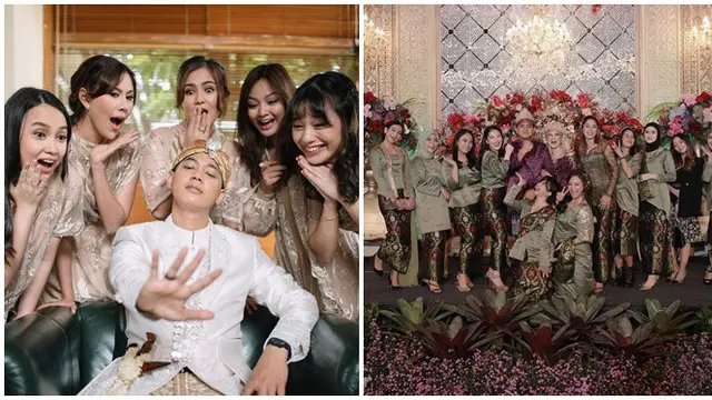 Bersahabat, Ini 6 Potret Adinda Azani dan Masayu Clara Saling Dampingi di Hari Bahagia