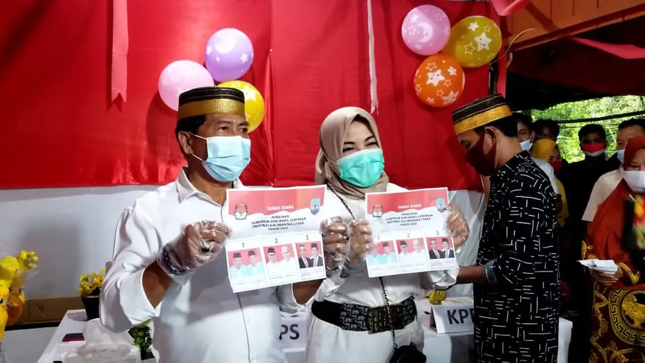 Calon Gubernur Kalimantan Utara nomor urut tiga, Zainal Arifin Paliwang telah menggunakan hak pilihnya untuk Pemilihan Kepala Daerah atau Pilkada Kaltara, pada Rabu (9/12/2020).