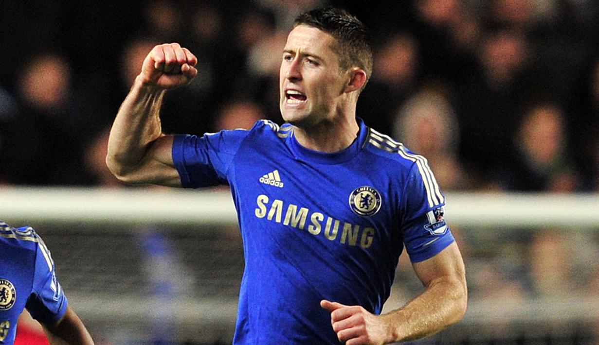 Gary Cahill - Cahill menjadi tembok kokoh pertahan Chelsea saat melawan Bayern Munchen. Bersama David Luiz, Cahill membawa The Blues meraih trofi Liga Champions 2012. (AFP/Glyn Kirk)