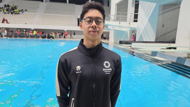 Perenang Jason Donovan Yusuf mengikuti Kejurnas Akuatik 2026