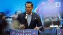 Ketua Umum Partai Demokrat Agus Harimurti Yudhoyono (AHY) menyampaikan pernyataan kepada awak media usai menggelar rapat terbatas bersama Anies Baswedan di DPP Partai Demokrat, Jakarta, Kamis (2/3/2023). Dalam rapat terbatas tersebut membahas bahwa Partai Demokrat telah resmi memberikan dukungan kepada Anies Baswedan untuk maju sebagai calon presiden pada Pemilihan Presiden 2024. (Liputan6.com/Faizal Fanani)