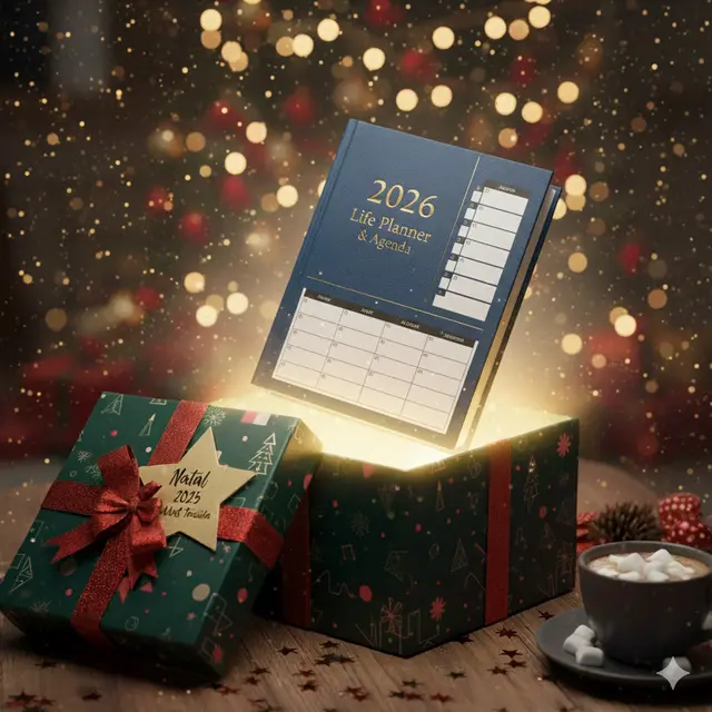 Kado Natal Buku Agenda dan Planner 2026 (Gemini AI)