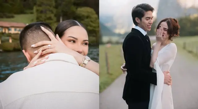 Sama-sama romantis banget, ini 6 potret beda lamaran Syifa Hadju dan Alyssa Daguise di Eropa