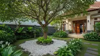 10 Desain Kebun Rumah Tropis di Halaman Depan yang Mudah Dirawat, Tampilan Asri & Sejuk