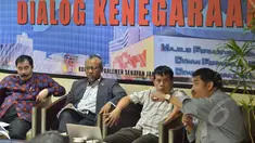 Suasana diskusi "APBD Pro Siapa?" Cofe Corner DPD, Kompleks Parlemen Senayan, Jakarta, Rabu (25/3/2015).(Liputan6.com/Andrian M Tunay)