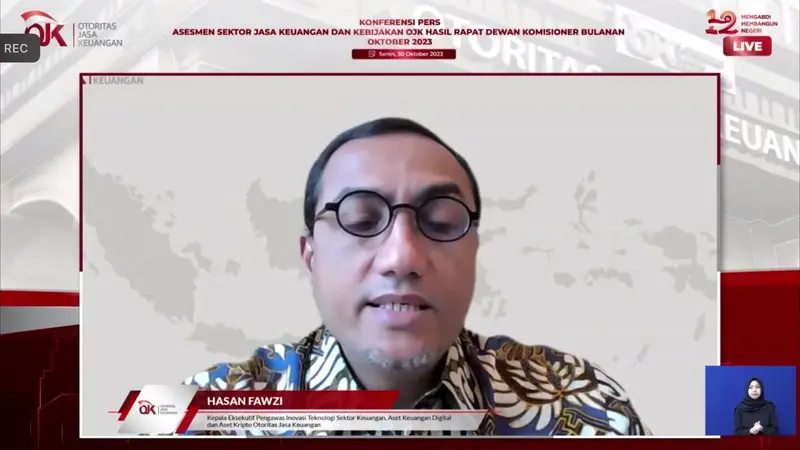 Kepala Inovasi Teknologi Sektor Keuangan (ITSK), Aset Keuangan Digital dan Aset Kripto (IAKD) Otoritas Jasa Keuangan (OJK), Hasan Fawzi