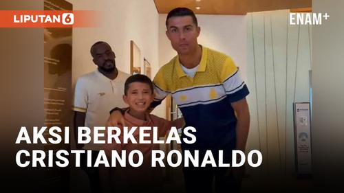 VIDEO: Respect! Cristiano Ronaldo Temui Bocah Korban Gempa Suriah