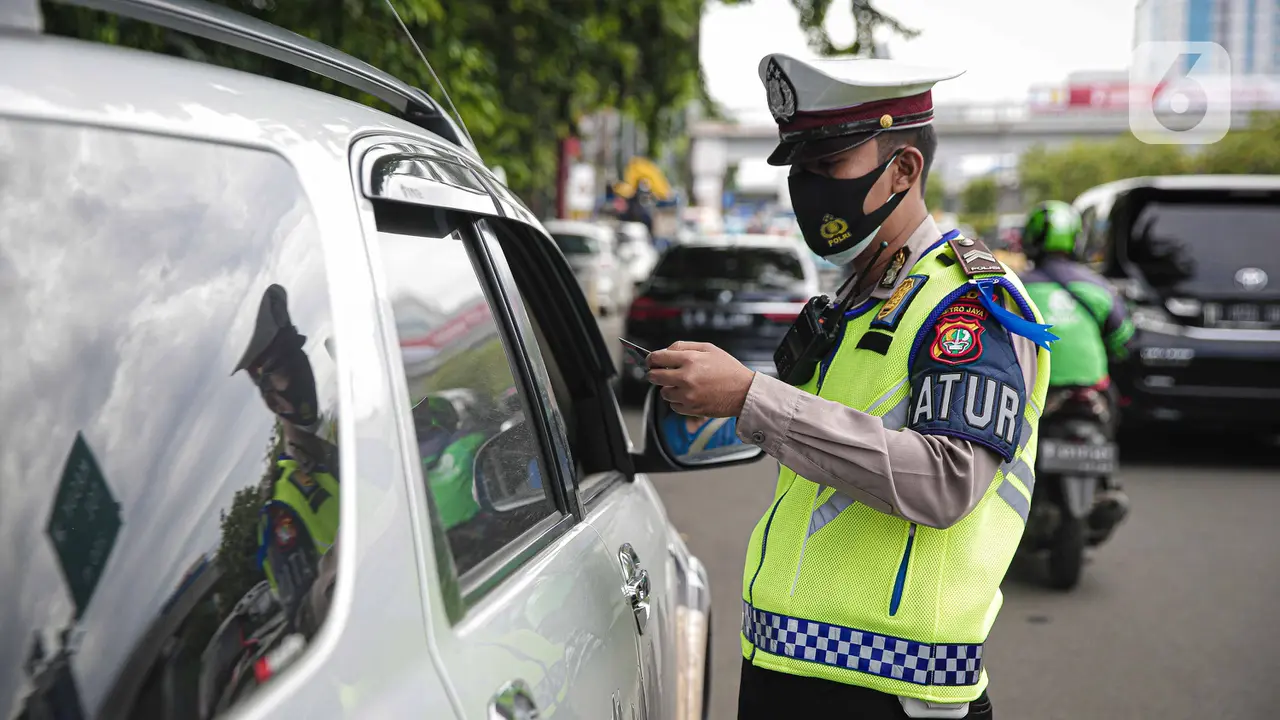 FOTO: Polda Metro Jaya Gelar Operasi Zebra Jaya 2021