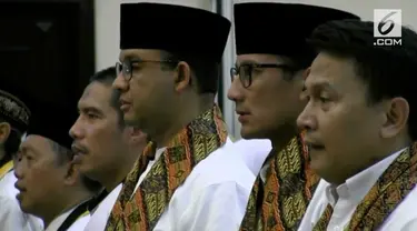 Anies-Sandi hadiri doa bersama yang digelar partai pengusung. Acara digelar sebagai bentuk rasa syukur sebelum dilantik.