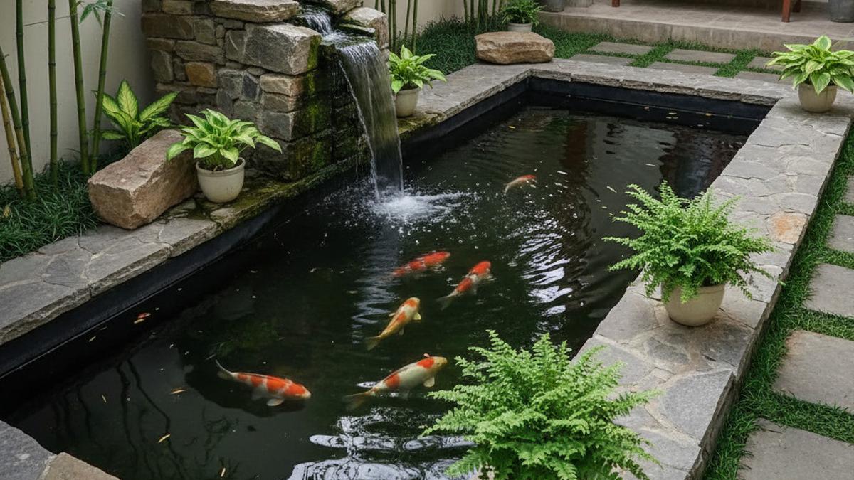 Tips Menentukan Kedalaman Ideal Kolam Ikan Kecil di Halaman Rumah, Jangan Asal Buat