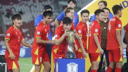 Gol tunggal kemenangan Vietnam dicetak oleh Nguyen Cong Phuong pada menit ke-37. (Bola.com/M Iqbal Ichsan)