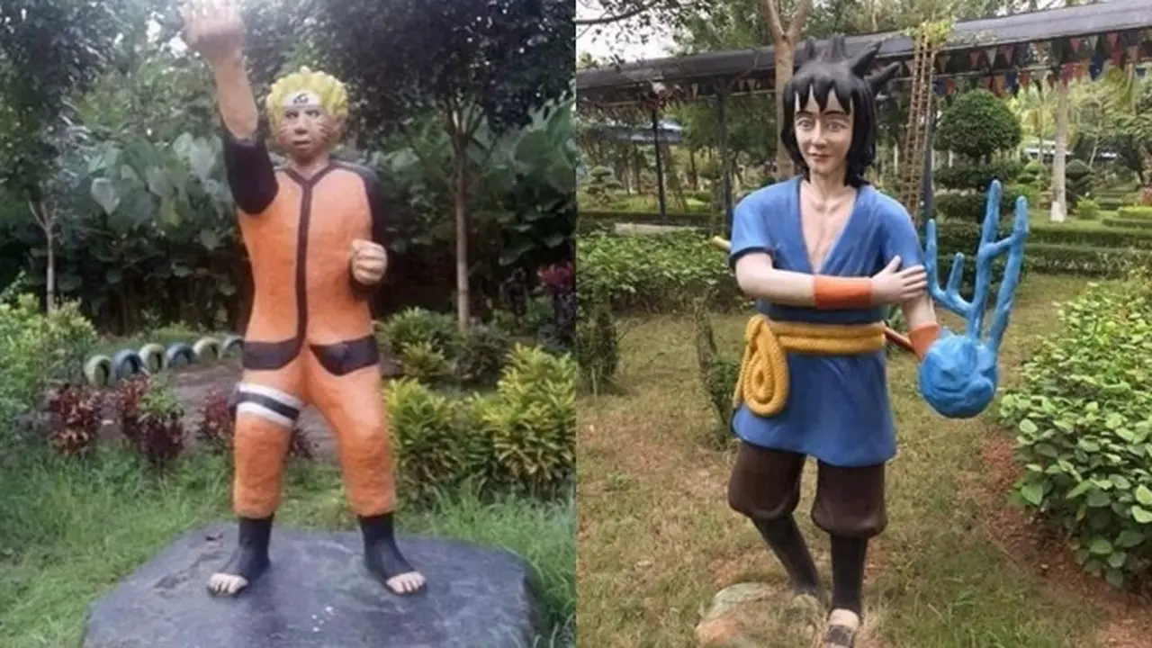 6 Patung Anime Naruto Ini Bentuknya Nyeleneh, Bikin Ngakak