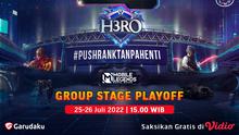 Link Live Streaming H3RO Esports 3.0 Group Stage Playoff di Vidio, Senin 25 Juli 2022. (Sumber : dok. vidio.com)