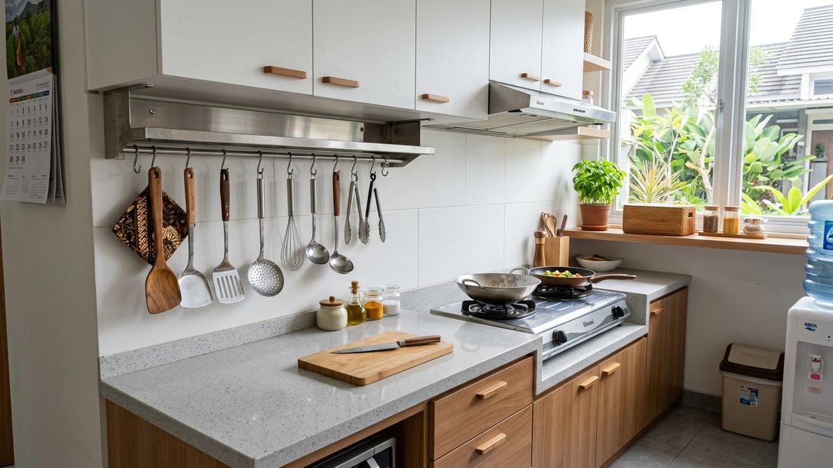 8 Desain Dapur Kecil dengan Banyak Penyimpanan agar Meja Tetap Rapi