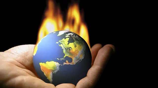 Ilustrasi perubahan iklim (climate change)