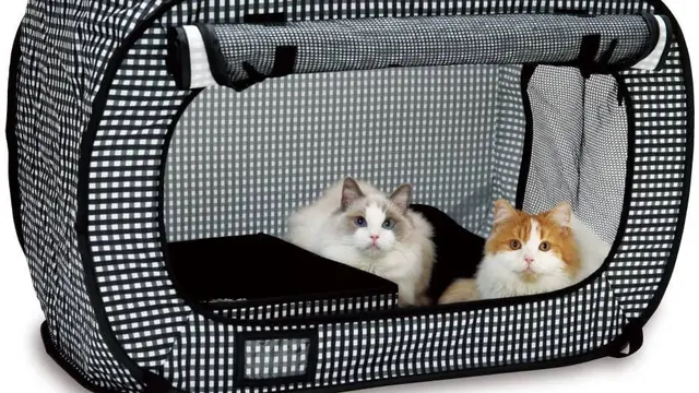 Necoichi Portable Stress Free Cat Cage & Litter Box Set