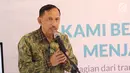 Direktur RS EMC Sentul dr Hardjanto memberikan sambutan saat soft launching RS EMC di Sentul, Bogor, Jawa Barat, Sabtu (21/4). Acara ini sekaligus peresmian nama dan logo Elang Medika Corpora (EMC). (Liputan6.com/Herman Zakharia)