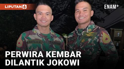 VIDEO: Perwira TNI Kembar dilantik Bersamaan oleh Jokowi