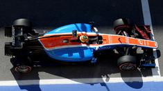 Pebalap Manor Racing asal Indonesia, Ro Haryanto, berada di posisi ke-19 latihan bebas kedua F1 GP Spanyol di Sirkuit Catalunya, Spanyol, Jumat (13/5/2016). (AFP/Josep Lago)