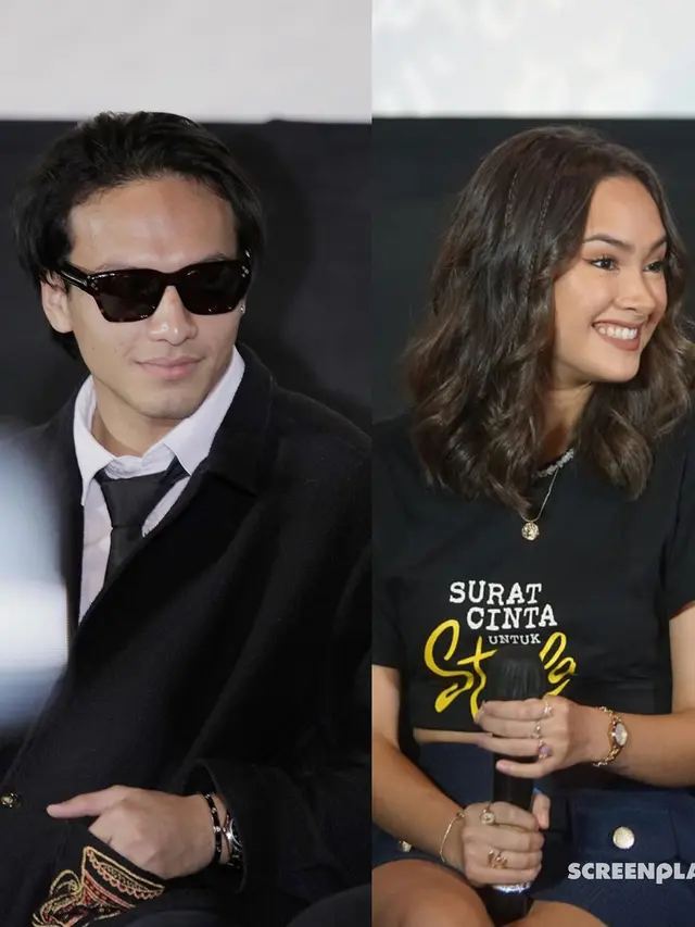 Jefri Nichol dan Caitlin Halderman. (Foto: Dok. Instagram @screenplayfilms_id)